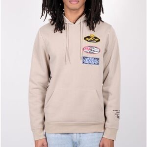 NWT Men’s Brooklyn Cloth hoodie medium cream Live Fast Racing Hoodie